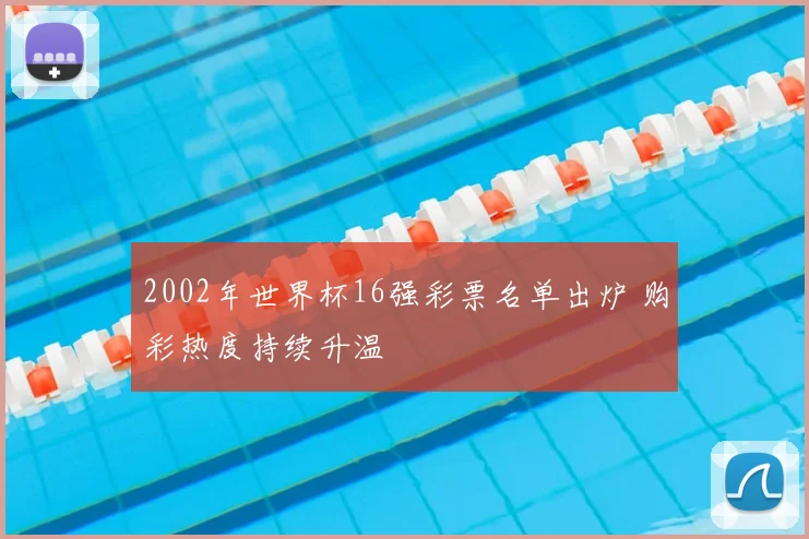 2002年世界杯16强彩票名单出炉 购彩热度持续升温