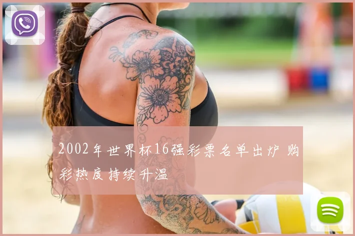 2002年世界杯16强彩票名单出炉 购彩热度持续升温